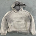 Vintage οξύ πλύθηκε υπερμεγέθη hoodie